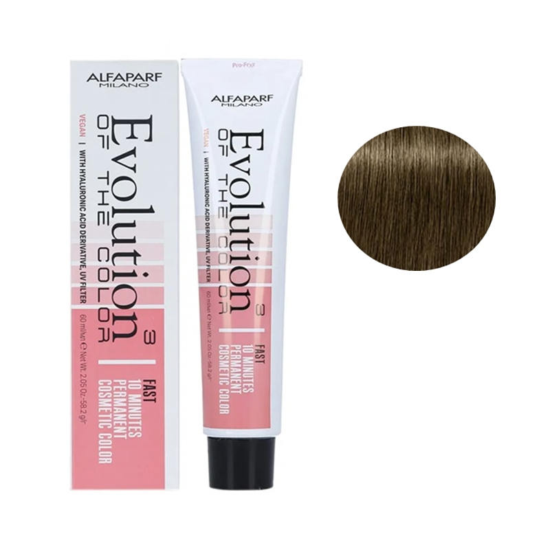 Alfaparf Evolution of the Color Cube 10 Minutes trwała farba do włosów 6ash ciemny popielaty blond, 60 ml