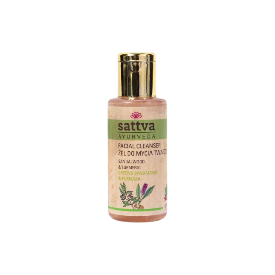 Sattva żel do mycia twarzy drzewo sandałowe i kurkuma, 100 ml