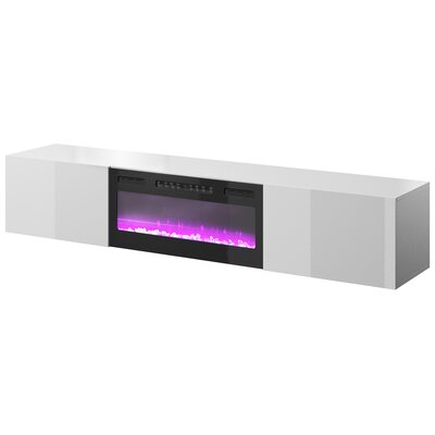 Szafka RTV CAMA MEBLE Slide 200K Biało-czarny