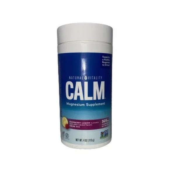 Natural Vitality suplement diety magnez, Malina, Cytryna, 113 g