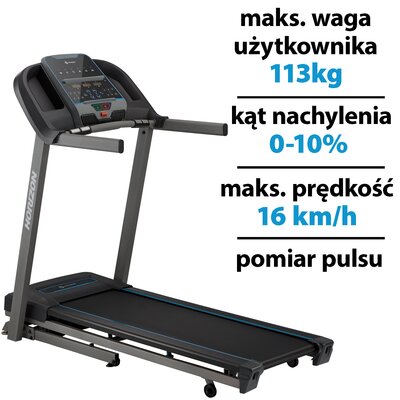 Bieżnia elektryczna HORIZON FITNESS eTR5.0 1470W 16km/h