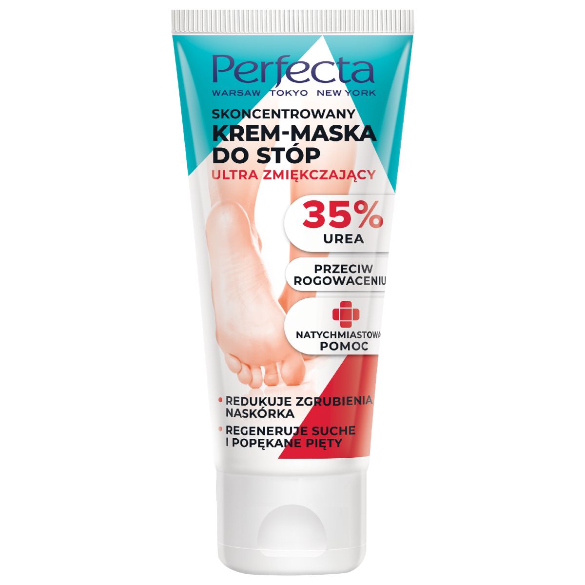 Perfecta krem-maska z 35% mocznikiem do stóp, 80 ml