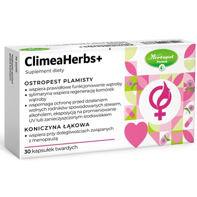 Suplement diety HERBAPOL Climeaherb S+ Ostropest plamisty (30 kapsułek)