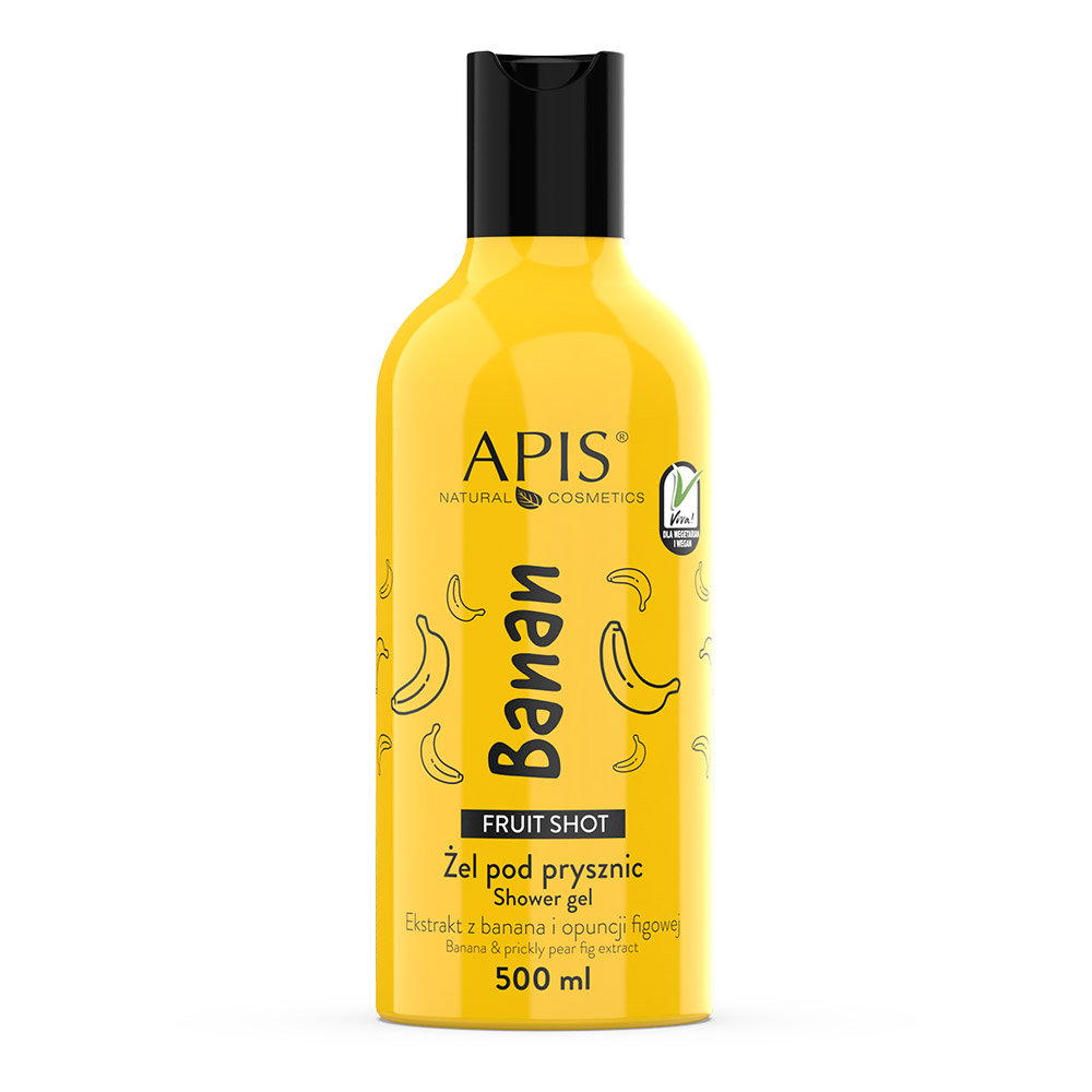 Apis Fruit Shot żel pod prysznic banan, 500 ml