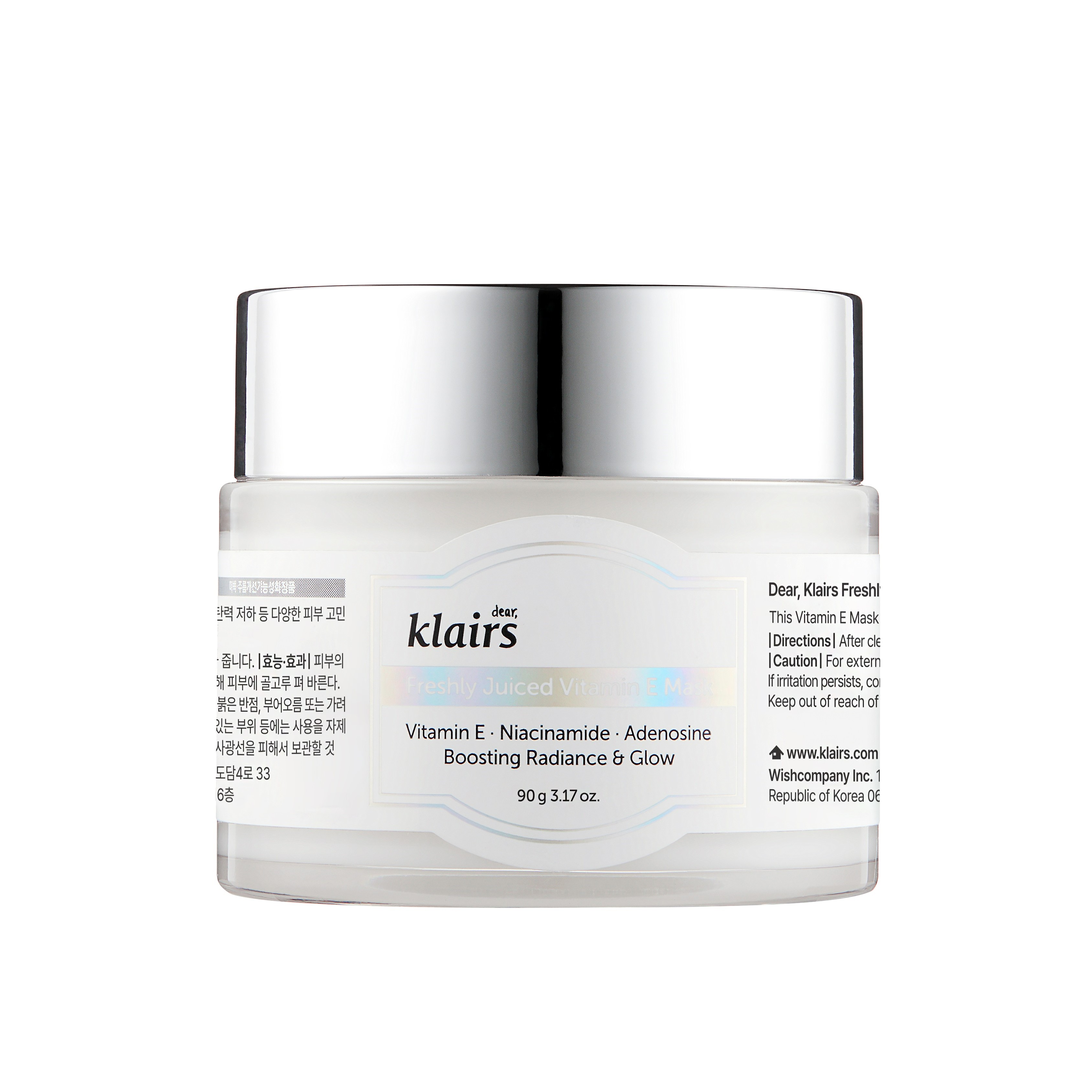 Dear Klairs Freshly Juiced Vitamin E Mask nawilżająco-ujędrniająca maska do twarzy na noc, 90 ml