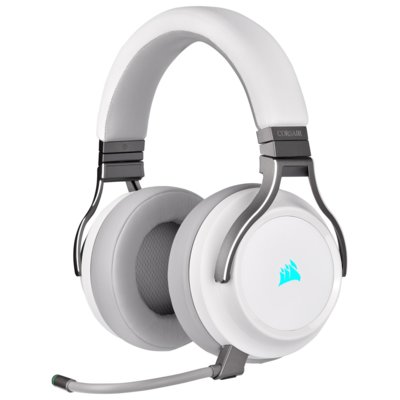 Słuchawki CORSAIR Virtuoso RGB Wireless, Nauszne, Dźwięk przestrzenny Biały
