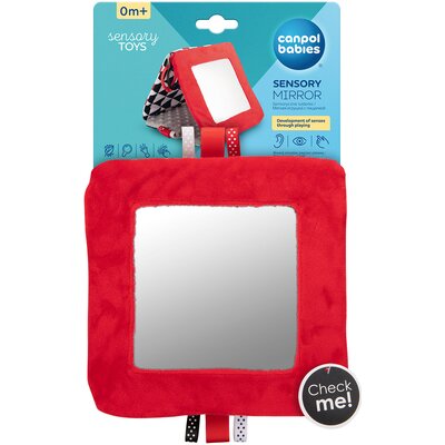Zabawka edukacyjna CANPOL BABIES Sensory Toys Duże lusterko kontrastowe 68/079