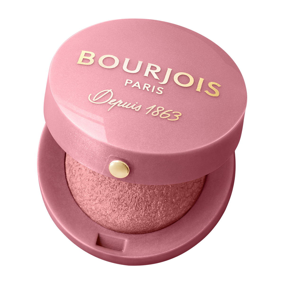 Bourjois Little Round Pot trwały róż do policzków z lusterkiem i pędzelkiem 34 rose d'or, 2,5 g