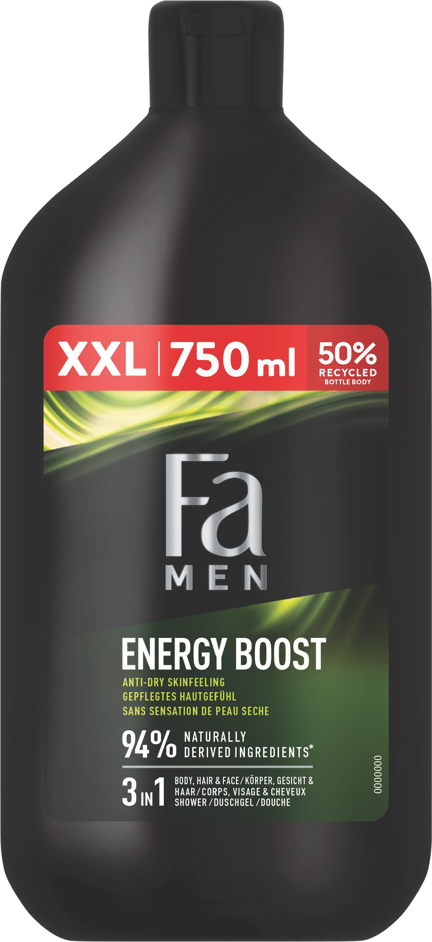 Fa Men Energy Boost żel pod prysznic, 750 ml