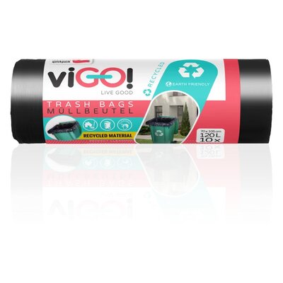 Worki na śmieci VIGO 120L (10 sztuk) Czarny