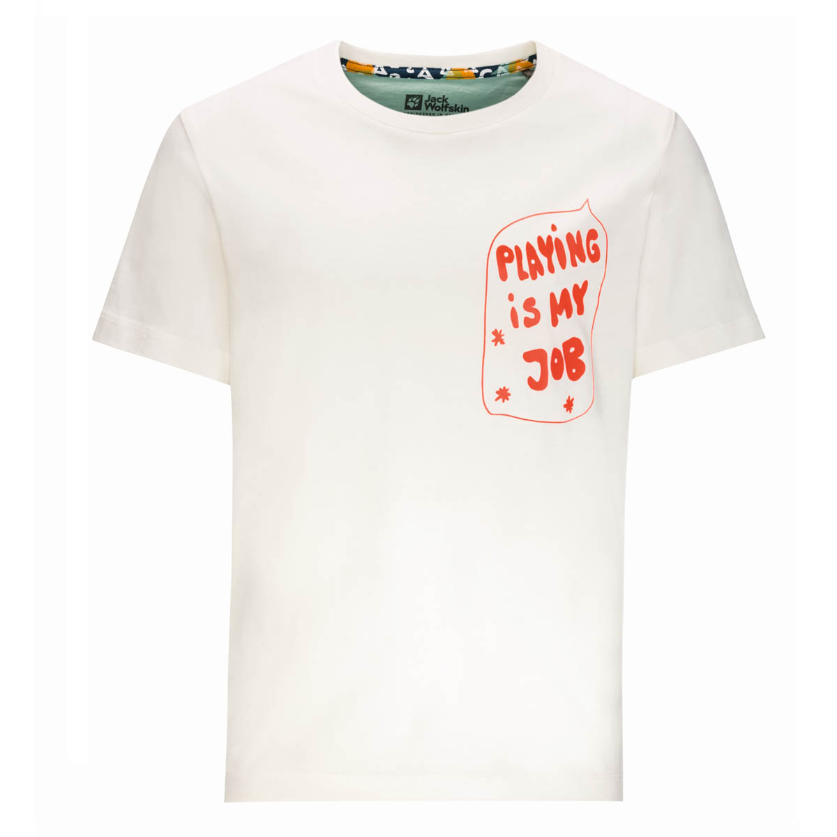 Koszulka dziecięca Jack Wolfskin VILLI T K egret - 128