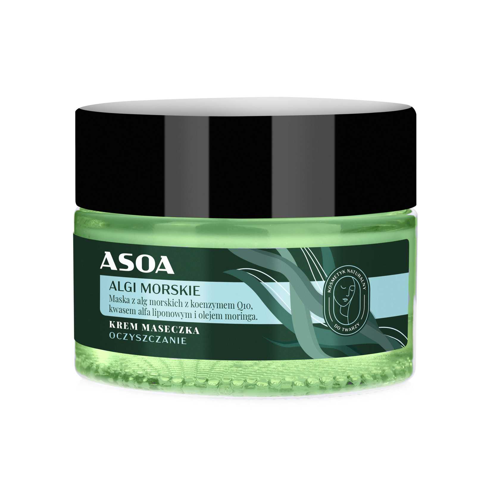Asoa nawilżający krem-maska do twarzy algi morskie, 50 ml