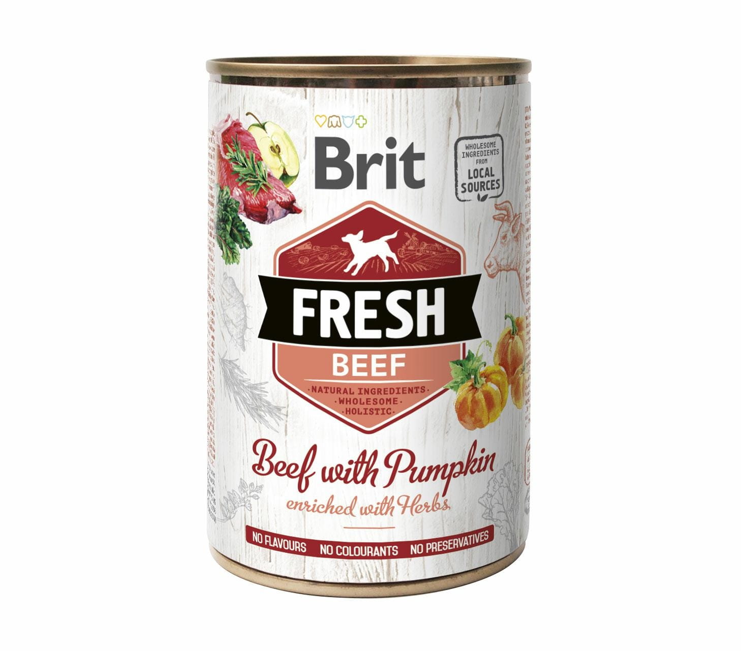 Brit Fresh pełnoporcjowa karma dla psa wilgotna Beef 400 g