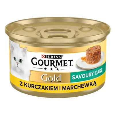 Karma dla kota GOURMET Gold Savoury Cake Kurczak i marchewka 85 g