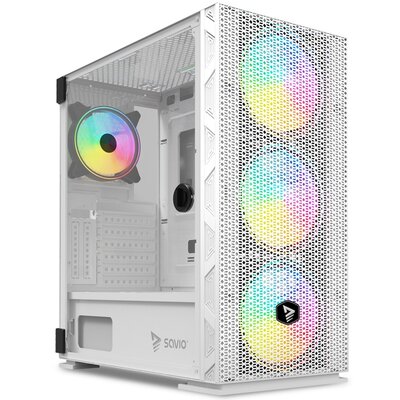 Obudowa SAVIO Raptor White X1 ARGB Biały