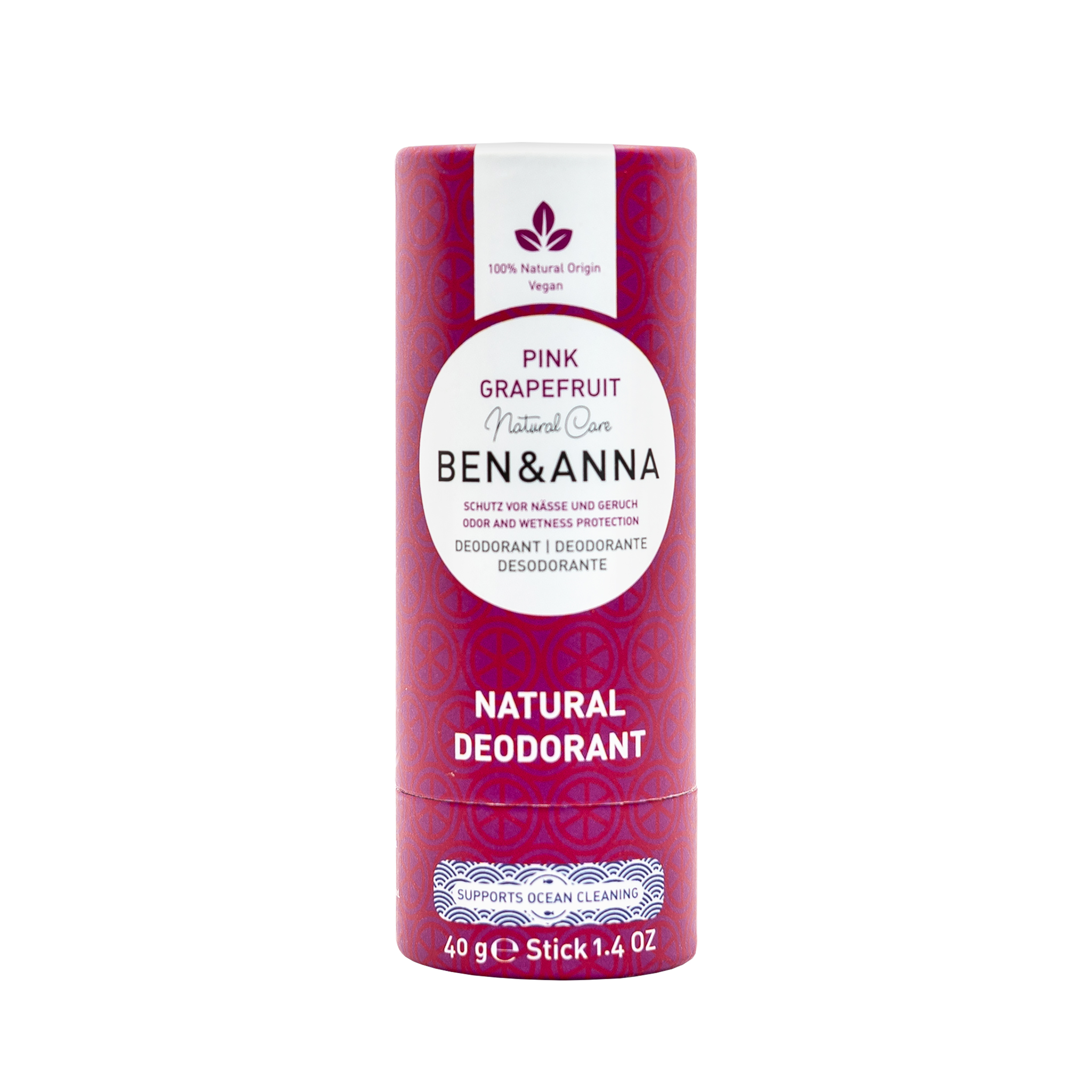 Ben&Anna Pink Grapefruit dezodorant w sztyfcie, 40 g