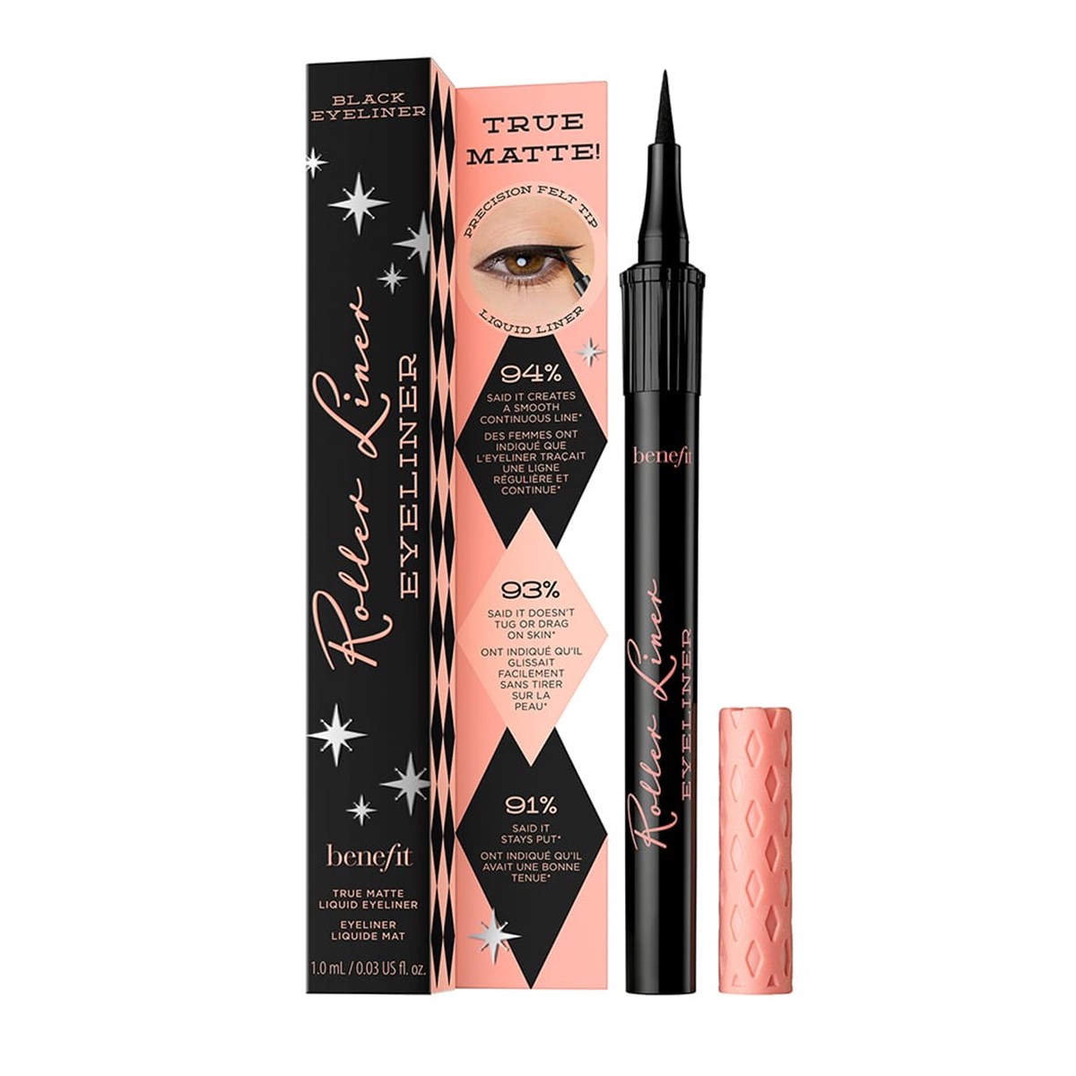 Benefit Roller Liner matowy eyeliner w pisaku Black, 1 ml