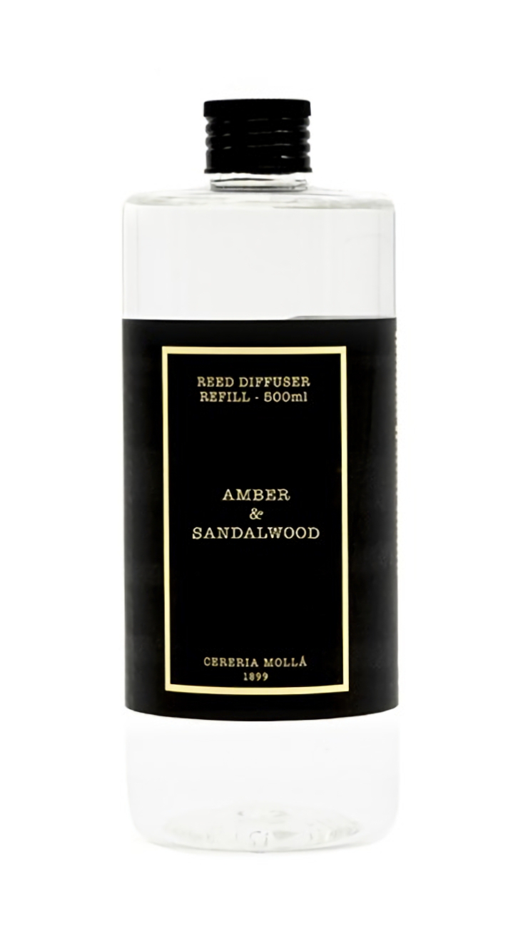 Cereria Molla - Zapas do dyfuzora 500 ml Amber & Sandalwood