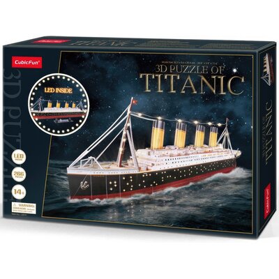 Puzzle 3D CUBIC FUN LED Titanic L521H (266 elementów)