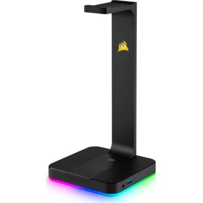 Stojak na słuchawki CORSAIR ST100 RGB Wbudowany HUB USB, Wysokość 250 mm