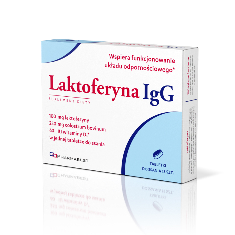 Pharmabest Laktoferyna IgG suplement diety, 15 tabl./1 opak.