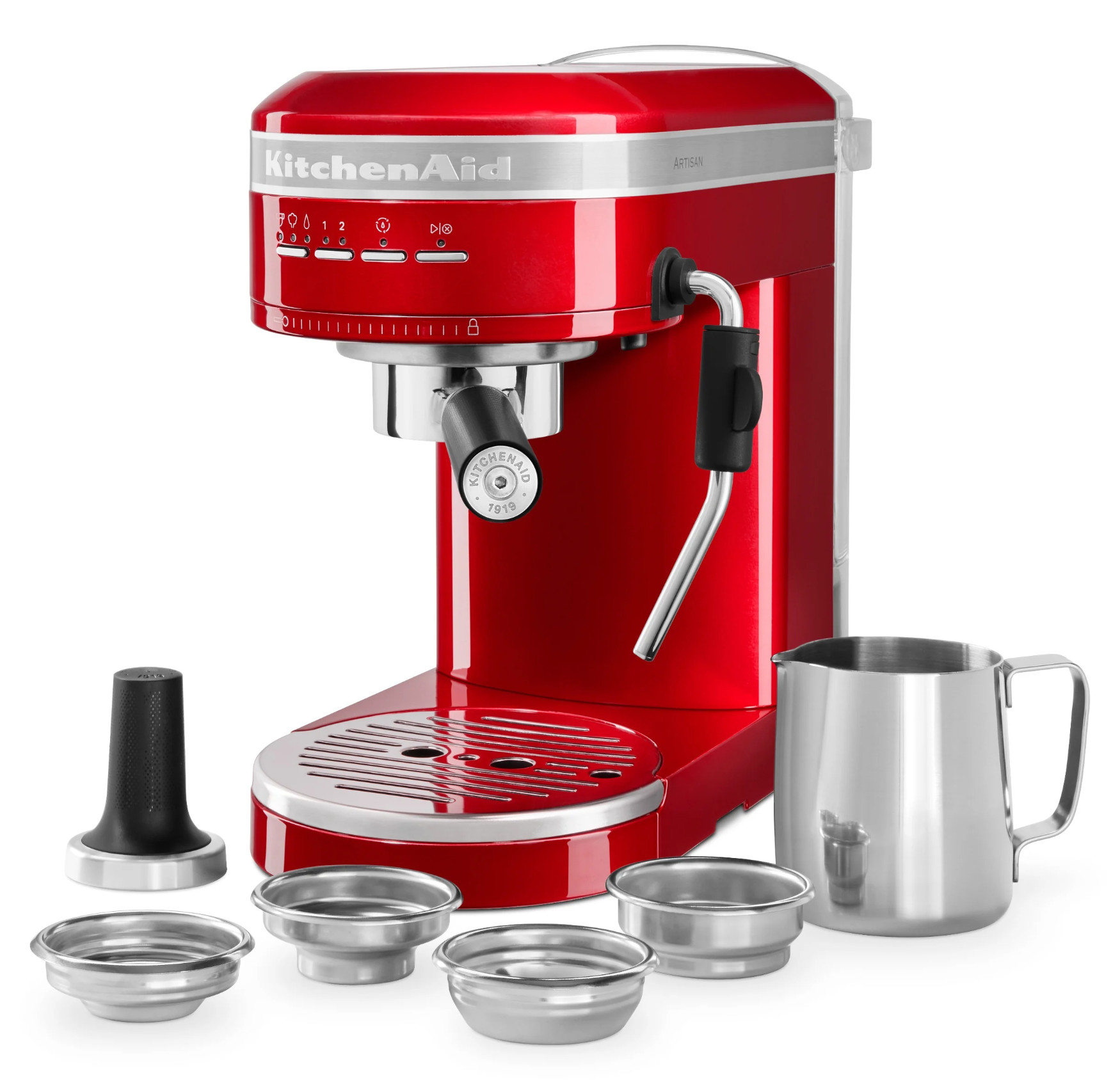 KitchenAid - Ekspres ciśnieniowy Artisan 5KES6503 Czerwony Karmelek