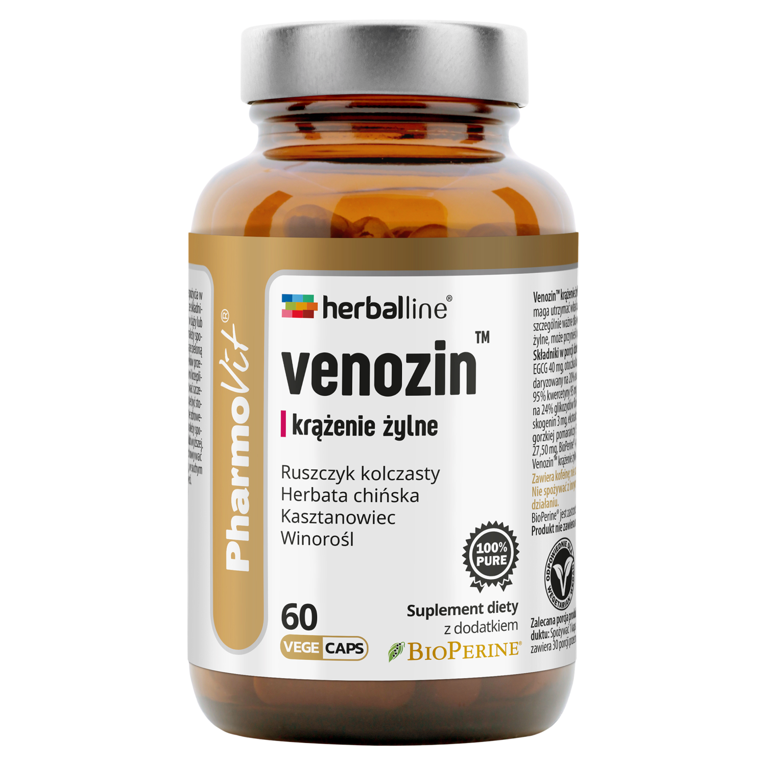 Pharmovit Venozin Krążenie Żylne suplement diety, 60 kaps./1 opak.