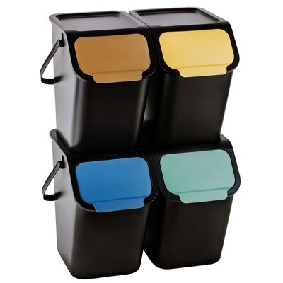 Kosz na śmieci PRACTIC Bini 10100577 4x25L