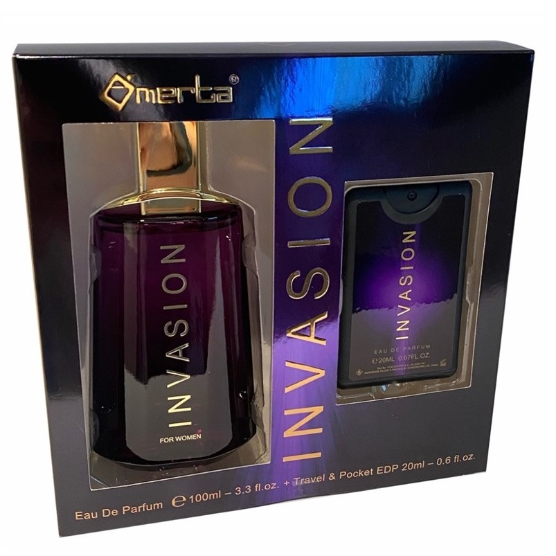 Omerta Invasion For Women zestaw: woda perfumowana damska, 100 ml + woda perfumowana damska, 20 ml
