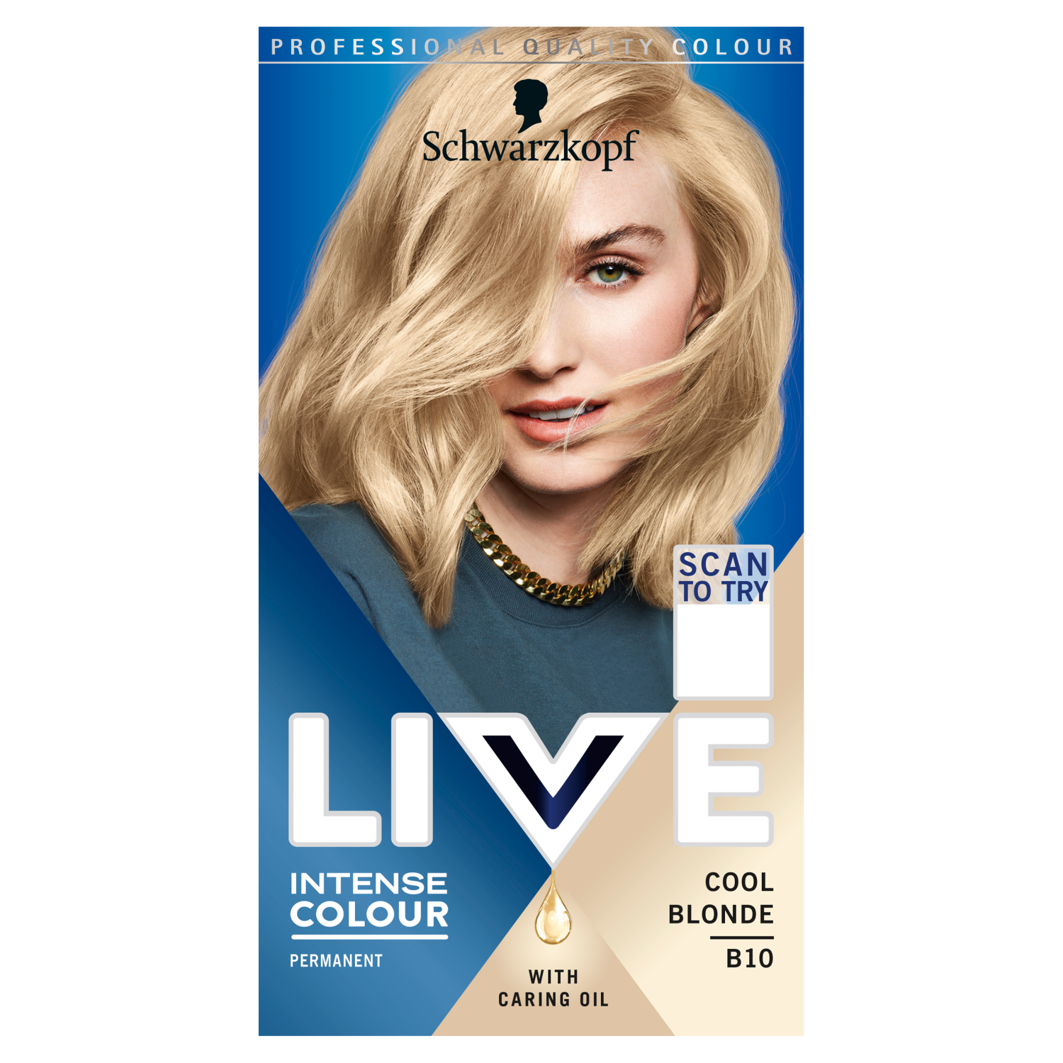 Live Intense Colour farba do włosów B10 cool blonde, 1 opak.