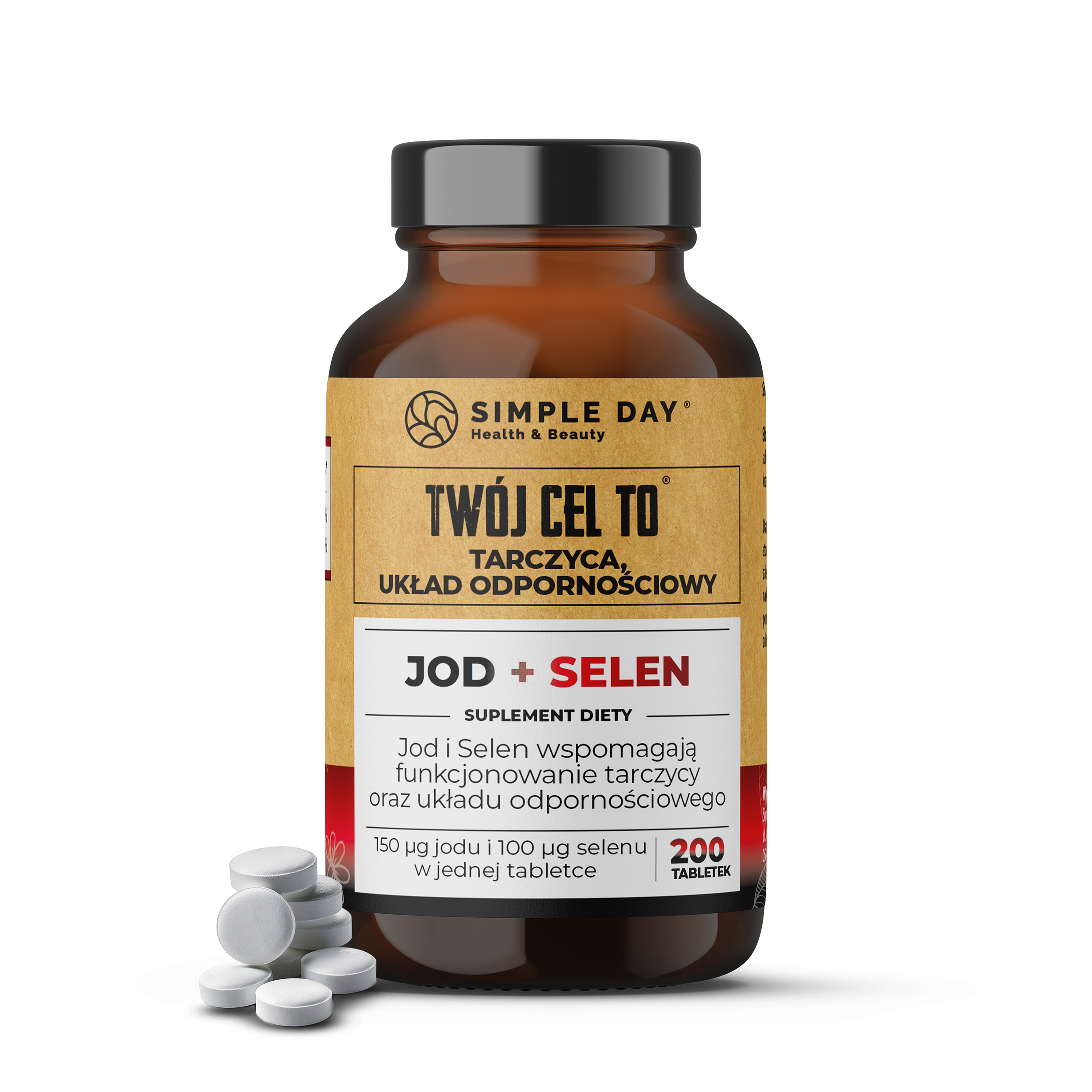Twój Cel To Jod + Selen suplement diety Jod + Selen, 200 tab./1 opak.