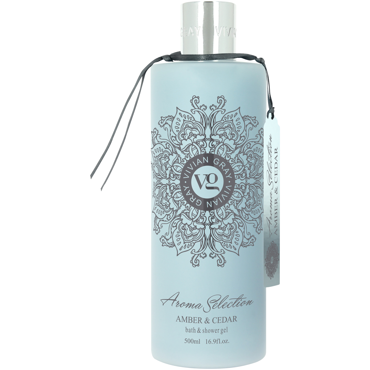 Vivian Gray Aroma Selection Amber & Cedar pachnący żel do kąpieli i pod prysznic, 500 ml