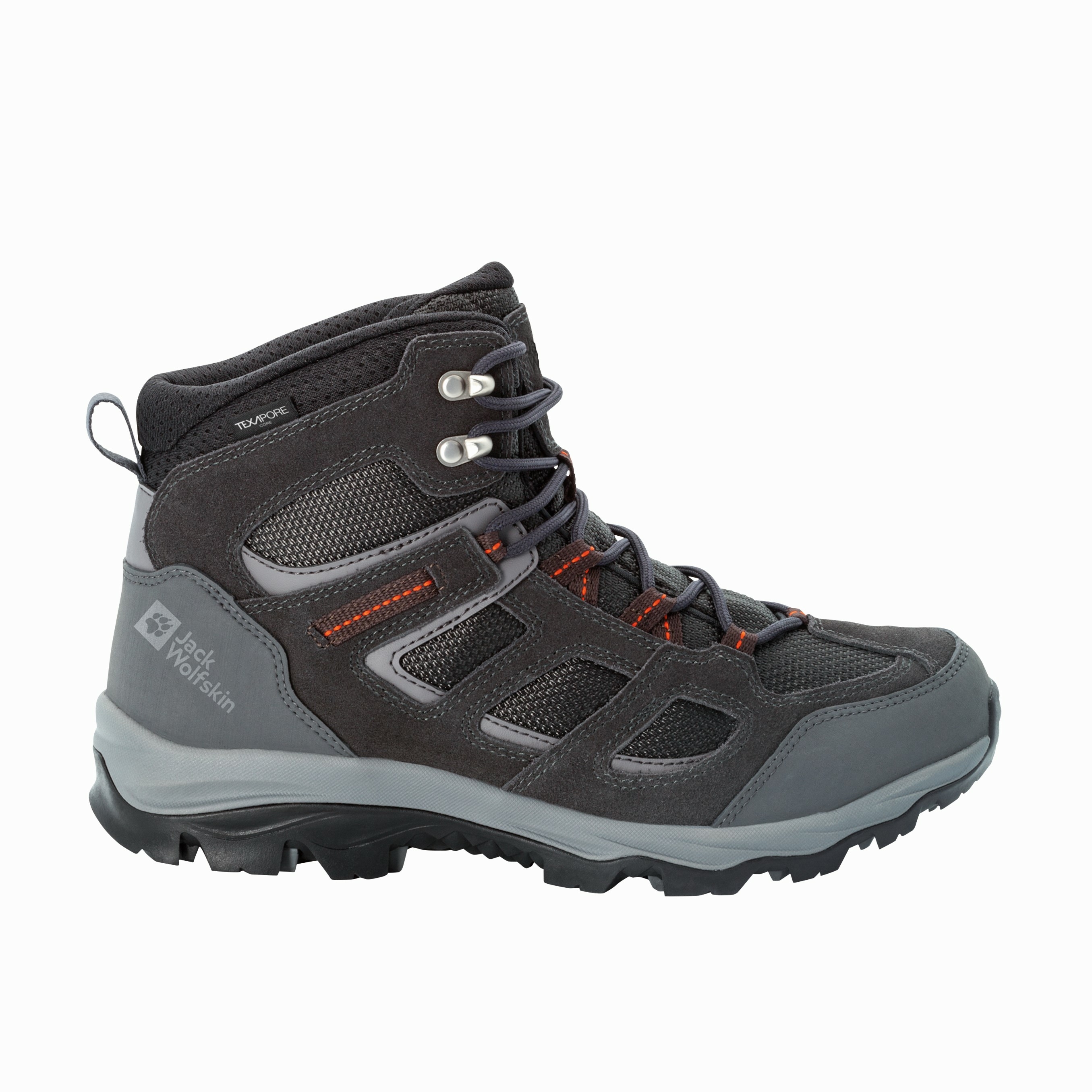 Buty męskie górskie Jack Wolfskin VOJO 3 TEXAPORE MID M grey / orange - 48