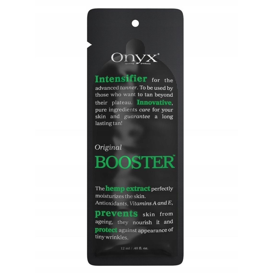 Onyx Booster nawilżający przyspieszacz opalania z olejkiem migdałowym i antyoksydantami, 12 ml