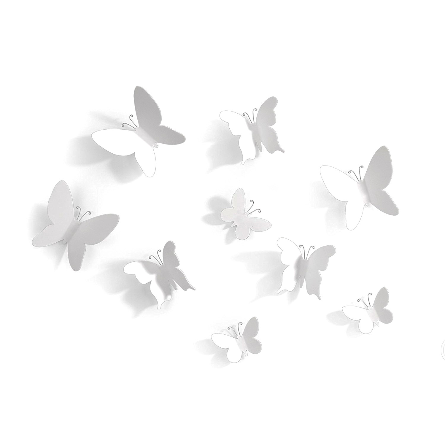 Umbra - Dekoracja ścienna Mariposa Biała