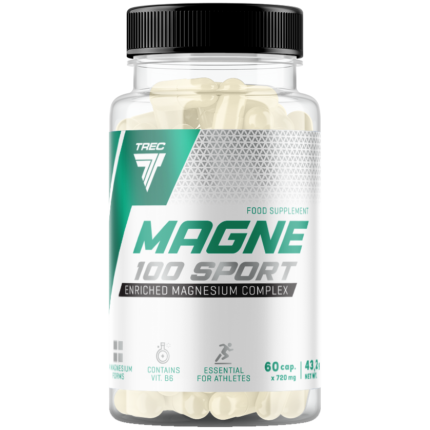 Trec Magne 100 Sport suplement diety, 60 kaps./1 opak.