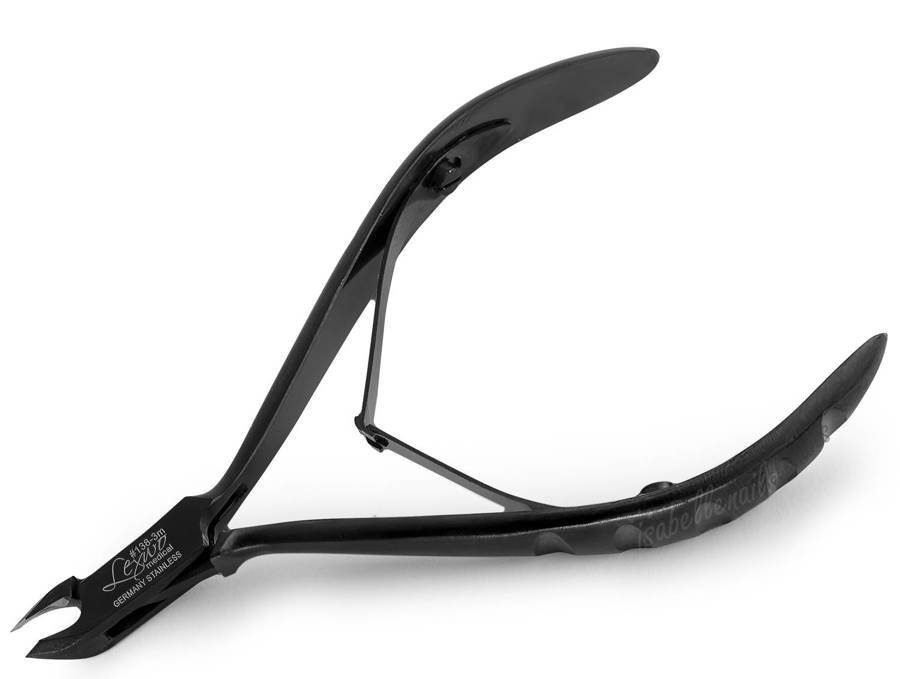 Lexwo 138 cążki do skórek ostrze 3 mm, black, 1 szt.