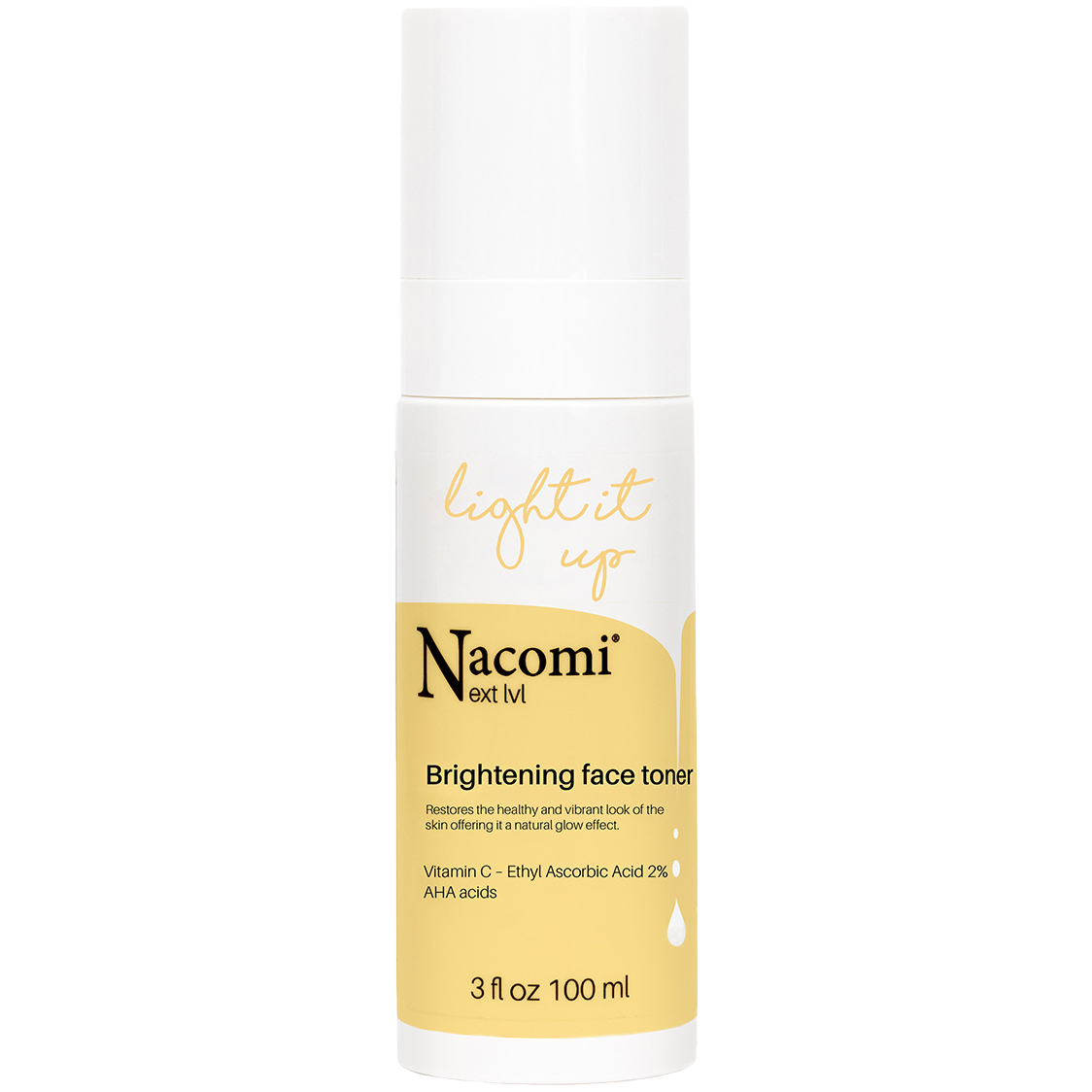 Nacomi Next Level tonik rozświetlający do twarzy, 100 ml