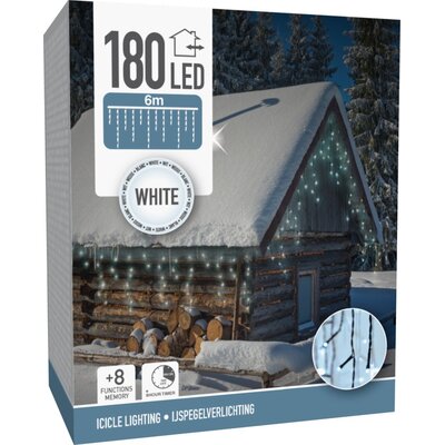 Kurtyna dekoracyjna CHRISTMAS DECORATION 810128 180 LED Sieciowe 6 m Zielony