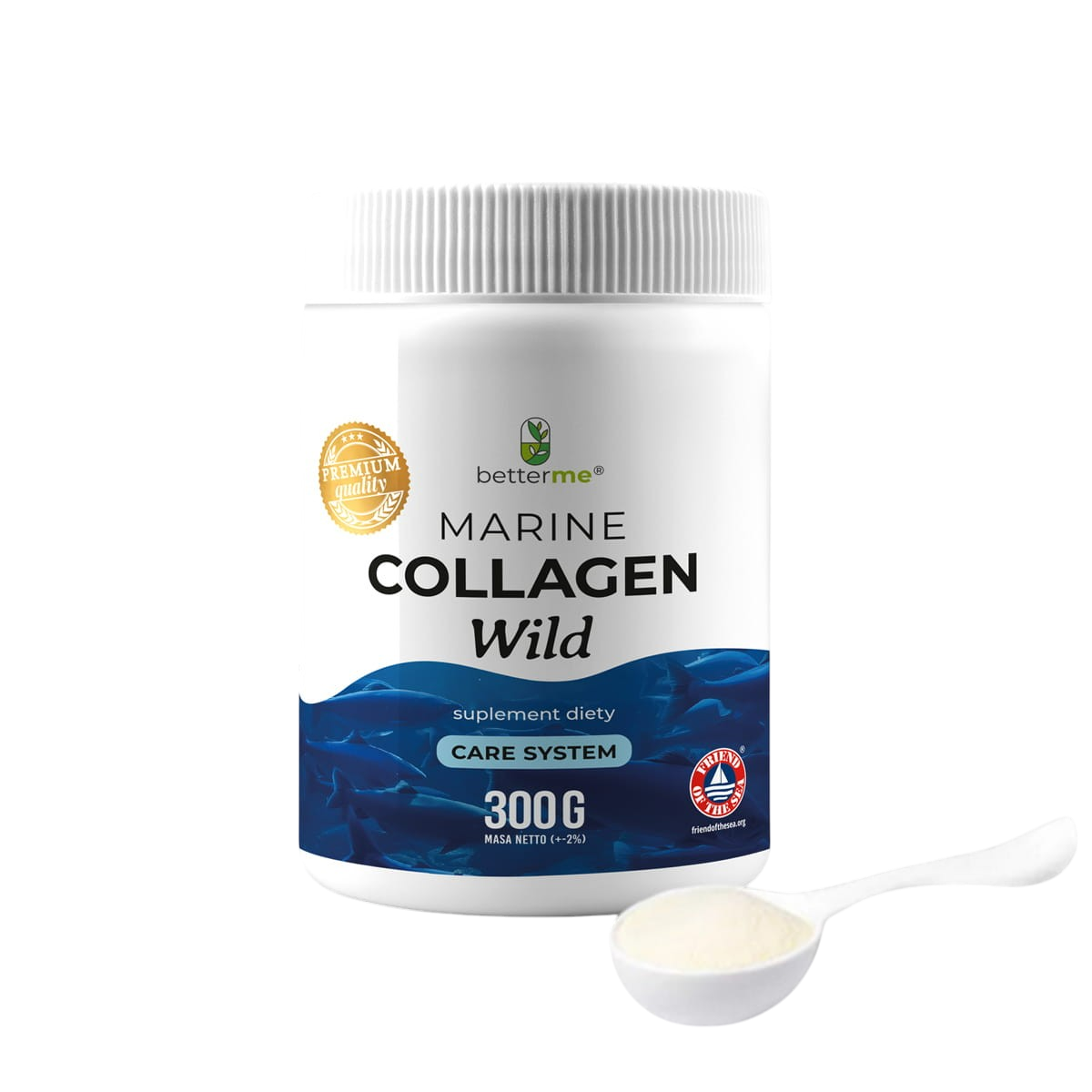BetterMe Marine Collagen suplement diety marine collagen wild, 300 g