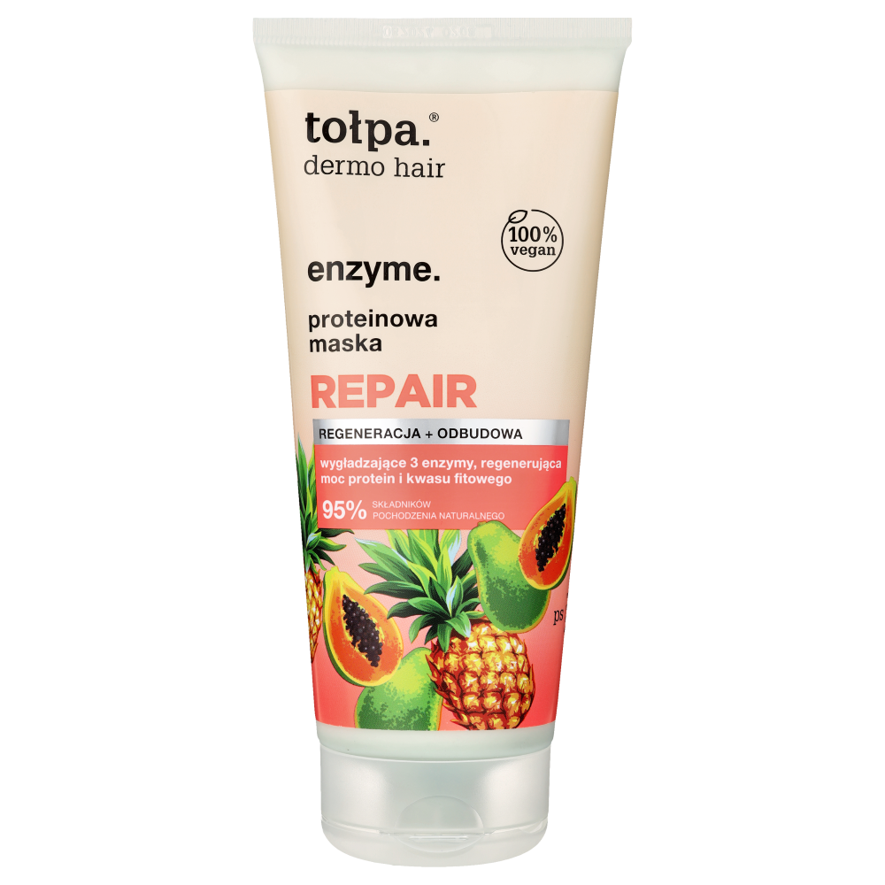 Tołpa Dermo Hair Enzyme proteinowa maska do włosów, 200 ml