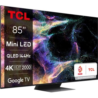 Telewizor TCL 85C845 85" MINILED 4K 144Hz Google TV Dolby Vision Dolby Atmos HDMI 2.1