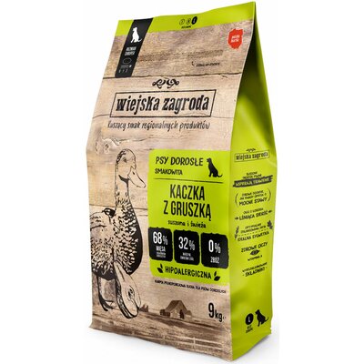Karma dla psa WIEJSKA ZAGRODA Kaczka z gruszką L 9 kg
