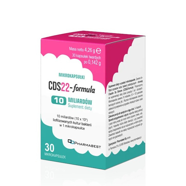 Pharmabest CDS22-formula 10 miliardów suplement diety w mikrokapsułkach, 30 kaps./1 opak.