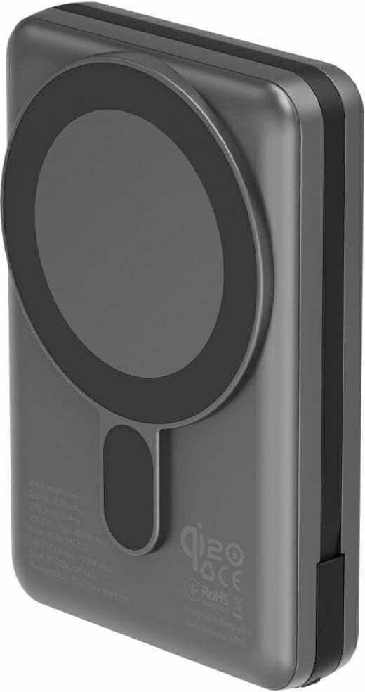Energea MagPac Pro Plus 10000mAh Qi2 Magsafe szary - PowerBank indukcyjny