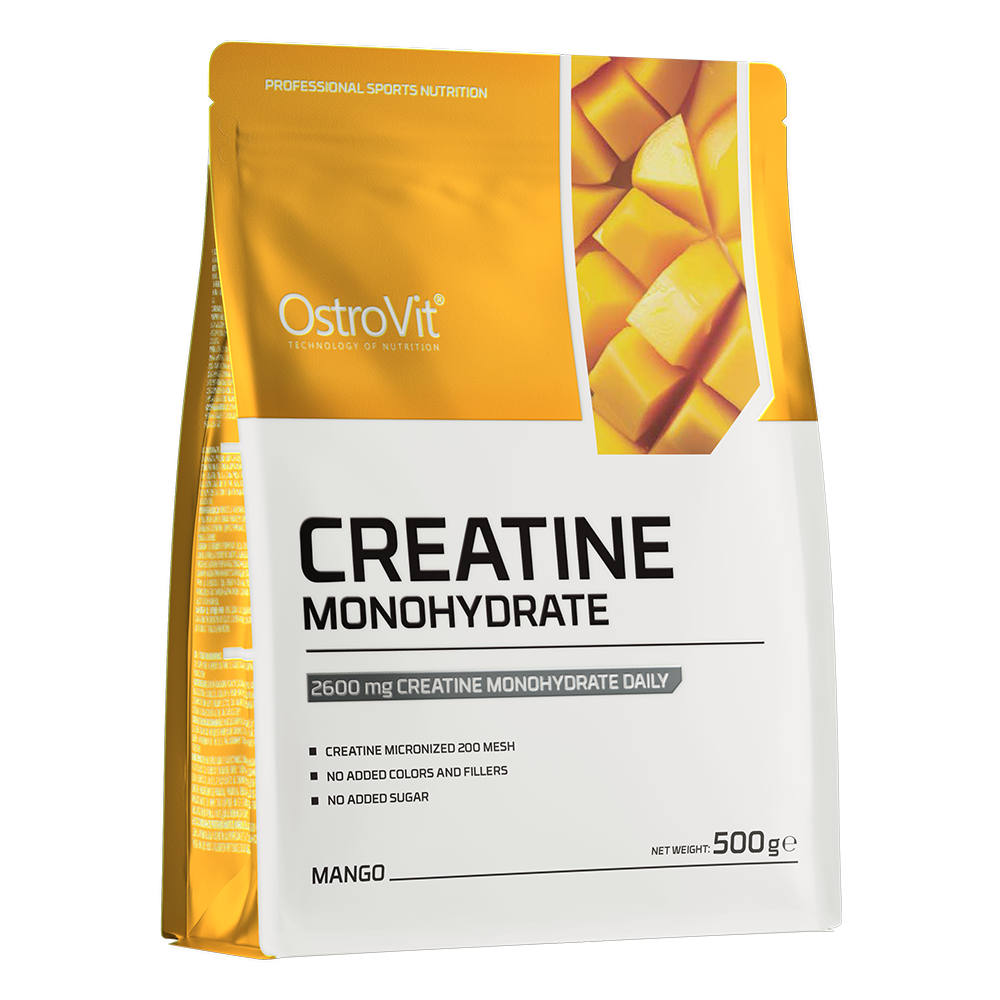 OstroVit Monohydrat Kreatyny suplement diety o smaku mango, 500 g