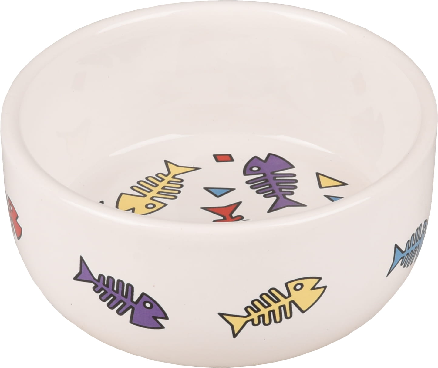 Flamingo Miska ceramiczna dla kota ości ryby