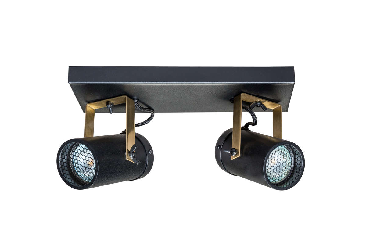 Dutchbone - Lampa SPOTLIGHT SCOPE-2 (czarna)