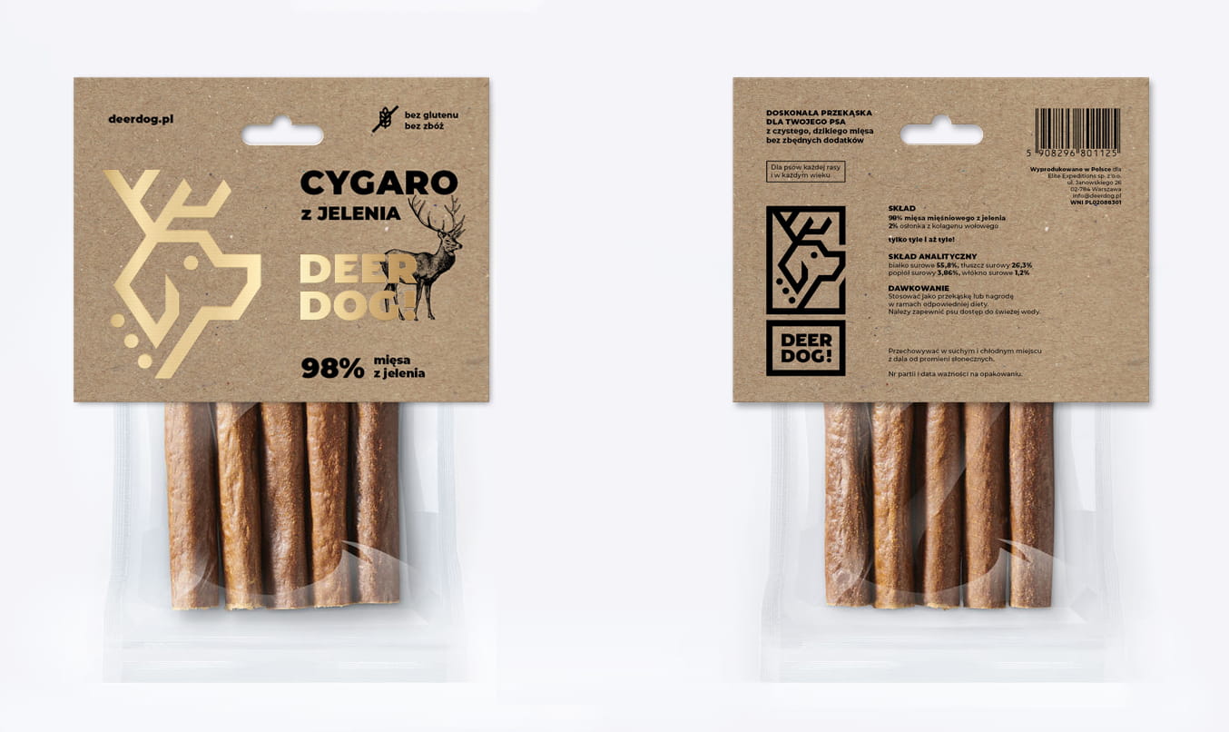 Deer Dog Cygaro dla psa z jelenia 5 sztuk