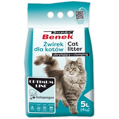 Żwirek dla kota SUPER BENEK Optimum Galapagos 5 L
